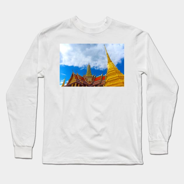 Temple of the Emerald Buddha, Bangkok Long Sleeve T-Shirt by BrianPShaw